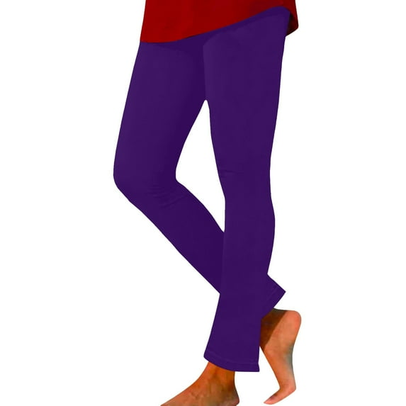 Seductiva Yoga Lightweight Women's Workout Elastic Waist Flare Leggings Tummy Casual Soft Yoga Pants Lightweight Cozy Trousers Workout Comfy