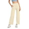 thumbnail image 1 of Seductiva Yoga Lightweight Womens Wide Leg Yoga Pants Casual Work Dress Pants Sweatpants High Waist Comfy Loose Trousers with Pockets High Waisted Lounge, 1 of 4