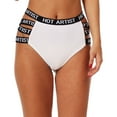thumbnail image 1 of Ladies Sexy Transparent Net Panties Letters Printed Low Waist Seamless Women's Briefs Thong, 1 of 2
