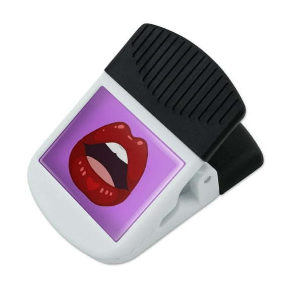 Seductive Luscious Open Mouth Lips Refrigerator Fridge Magnet Magnetic Hanging Hook Note Snack Clip