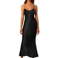 thumbnail image 1 of Seductive Satin Strapless Backless Long Dress With Waist Cinching Tie, 1 of 5