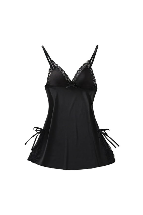 Seductive Women's Nightgown Backless Dress Elegant Lingerie for Occasions Sleepwear Sexy Apparel