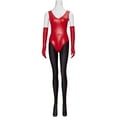 thumbnail image 1 of Sedusa Powerpuff Red Bodysuit Jumpsuit Uniform Apparel for Adult Women, 1 of 7