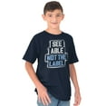 thumbnail image 1 of See Able Not Label Autism Awareness Crewneck T Shirts Boy Girl Teen Brisco Brands XS, 1 of 6