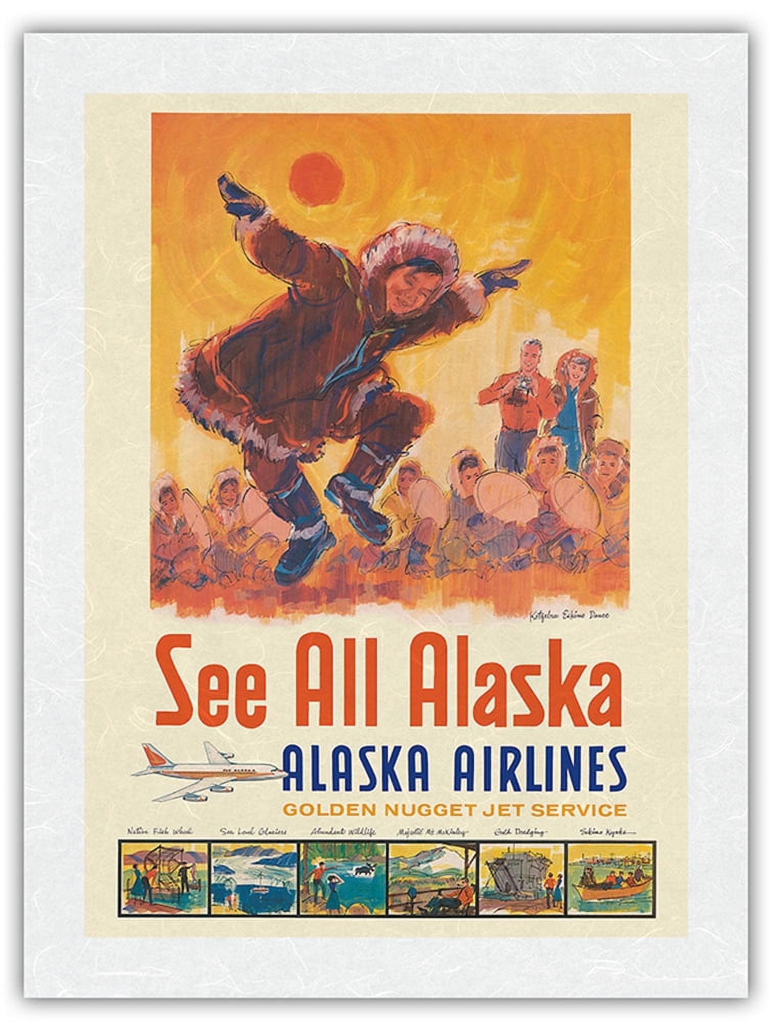 See All Alaska Alaska Airlines Kotzebue Eskimo Dance Vintage