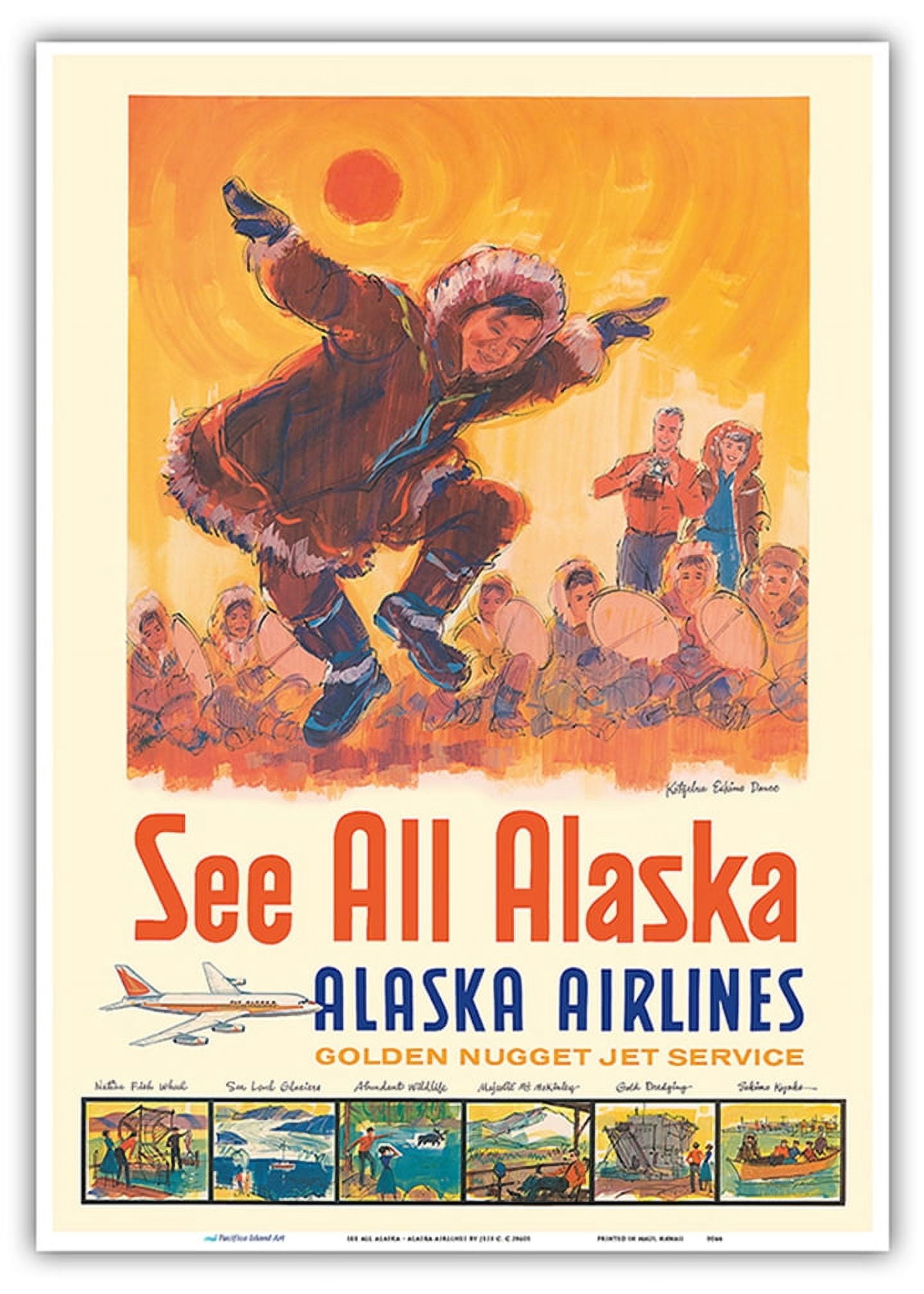 See All Alaska Alaska Airlines Kotzebue Eskimo Dance Vintage