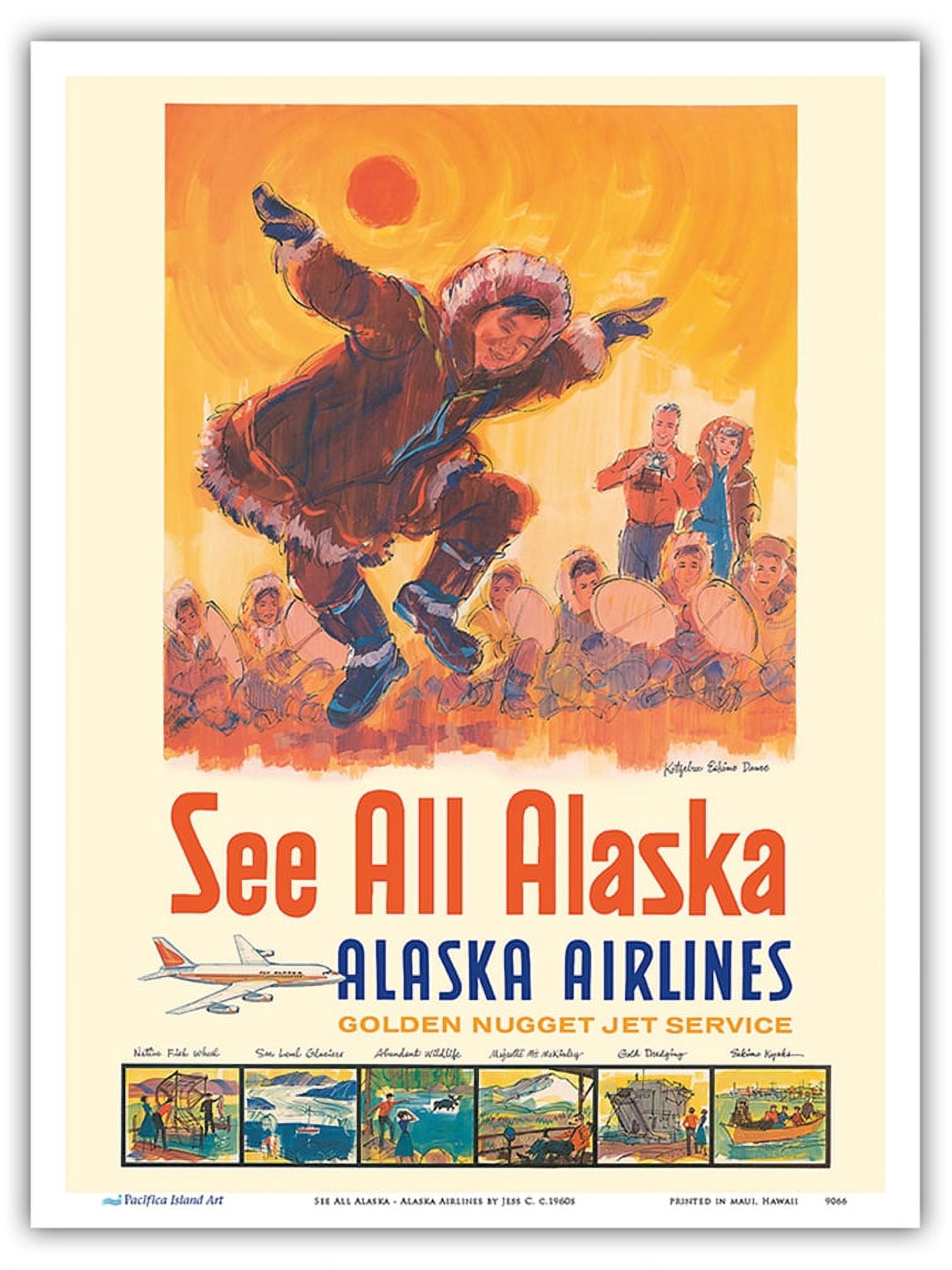See All Alaska Alaska Airlines Kotzebue Eskimo Dance Vintage