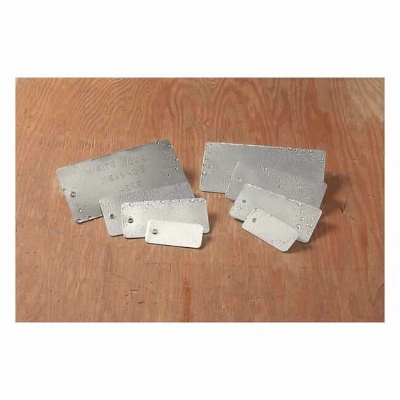 See All Industries Blank Tag,Alum,3 1/8in H,6 1/4in W,PK25 TUF-G84
