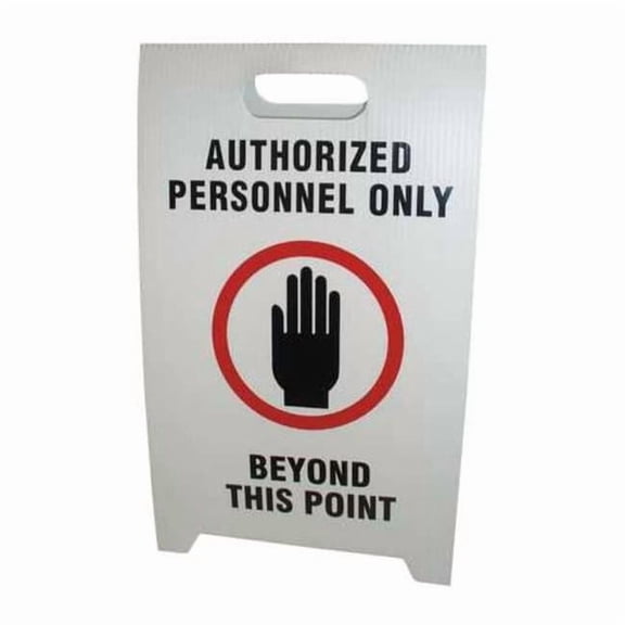 See All Industries Floor Sign,White,Plastic,20 in H TP-DPERO