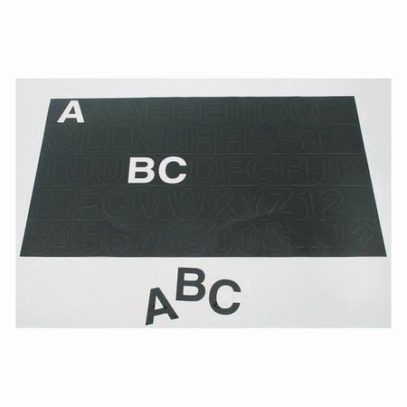 See All Industries Numbers And Letters,H5,Black,Plastic LET-1