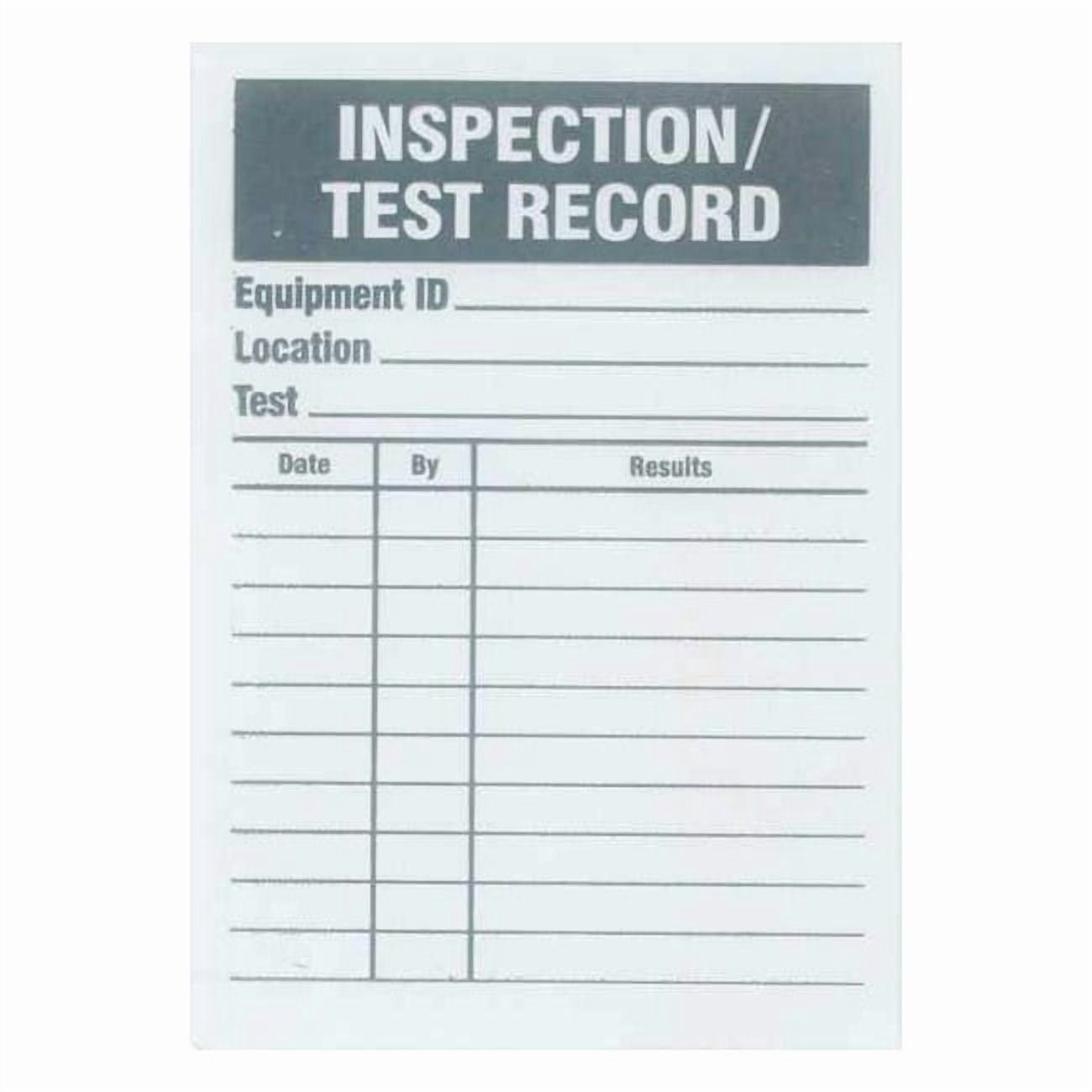 Rcd Tags See All Industries Test Rcd Tag,4-1/4 x 3 In,Foil,PK25 IL-INSP ...