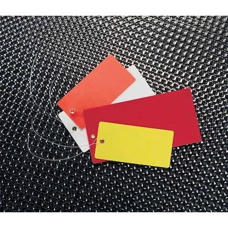 See All Industries Tuf-G02yw Blank Shipping Tag, Vinyl, 3-3/4" H X 1-7/8" W,