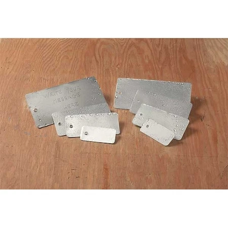 See All Industries Tuf-G14 Blank Tag, Card Stack With Aluminum Laminated To