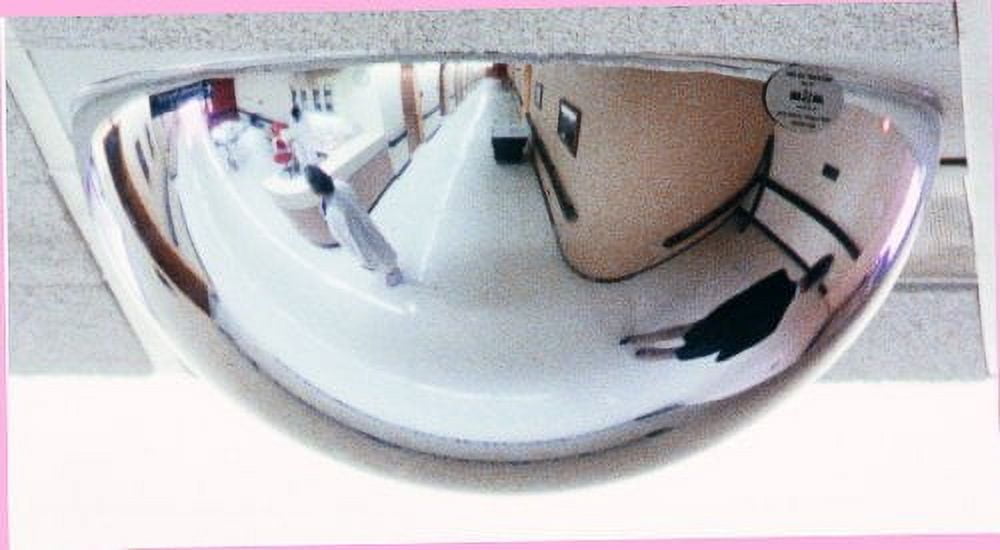 See All 36" Panoramic Security Mirror - 90 Degree Viewing Angle Plexiglas Dome Mirror