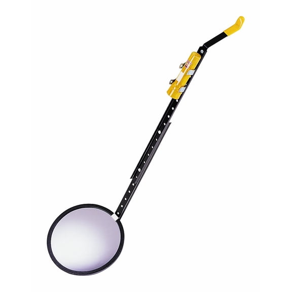 See All SUC-12C Standard Round Convex Inspection Security Mirror with Wheel, 12" Diameter CA2