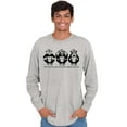 thumbnail image 1 of See Hear Speak No Evil Inspirational Plus Size Long Sleeve Graphic Tee Shirt Brisco Brands 2X, 1 of 5