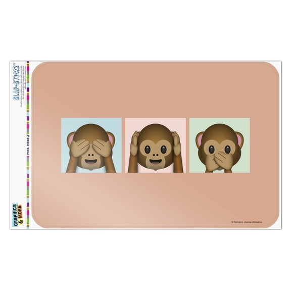 See Hear Speak No Evil Monkeys Chimps Home Business Office Sign