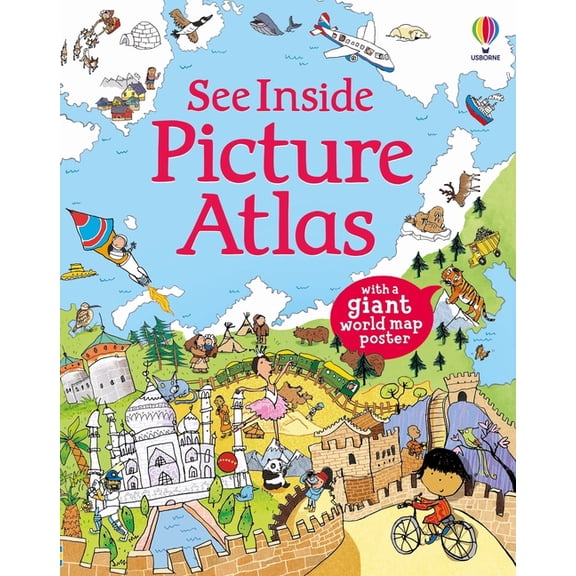 See Inside See Inside Picture Atlas, with Map Poster, (Board Book)