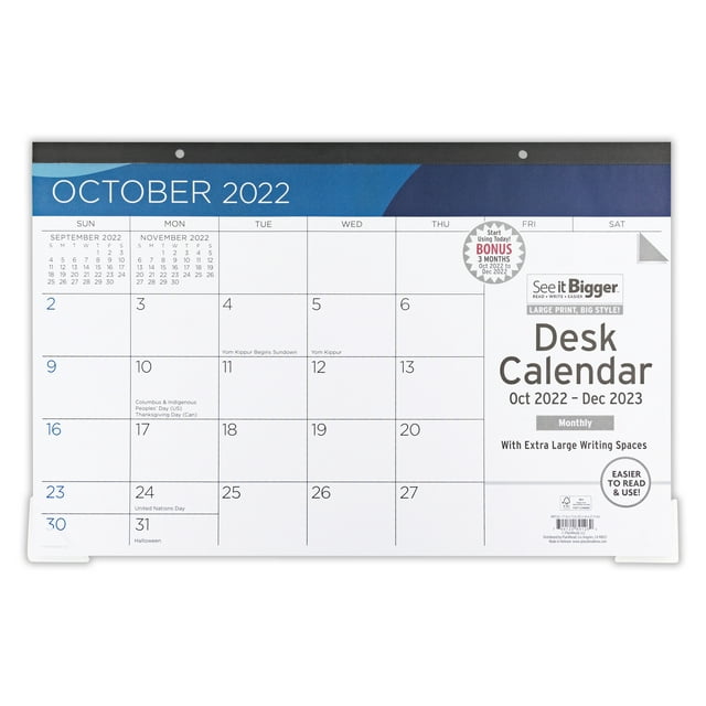 See It Bigger Monthly Desk Pad Calendar Oct 2022 Dec 2023 (11 quot x 17 See It Bigger Monthly Desk Pad Calendar Oct 2022 Dec 2023 (11 quot x 17