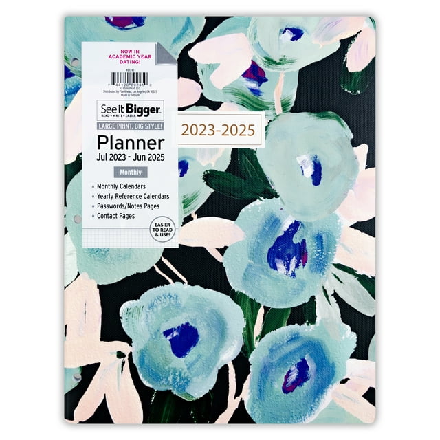 See It Bigger Monthly Planner, April 2023 June 2025, (8.5" x 11