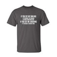thumbnail image 1 of See Me Smiling Because Thinking Something Bad If You See Laughing I Already Have Sarcastic Humor Graphic Novelty Funny Tall T Shirt, 1 of 1