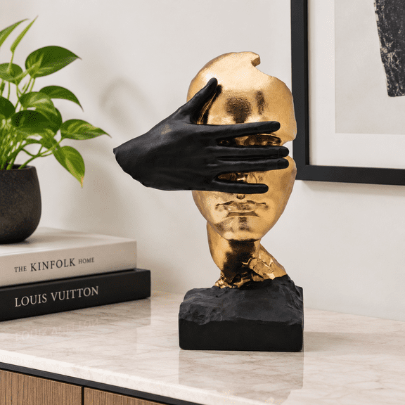 See No Evil Bust Sculpture Desk Shdecor Statue