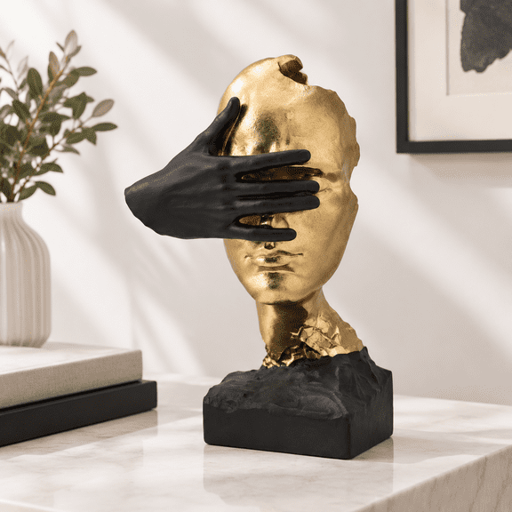 See No Evil Bust Sculpture Desk Shdecor Statue