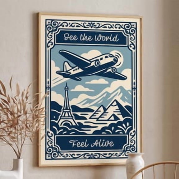 See The World Feel Alive Poster, Poster Home Decor, Poster Only