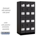 thumbnail image 1 of See-Through Designer Wood Locker - Double Tier - 3 Wide - 6 Feet High - 21 Inches Deep - Black, 1 of 1