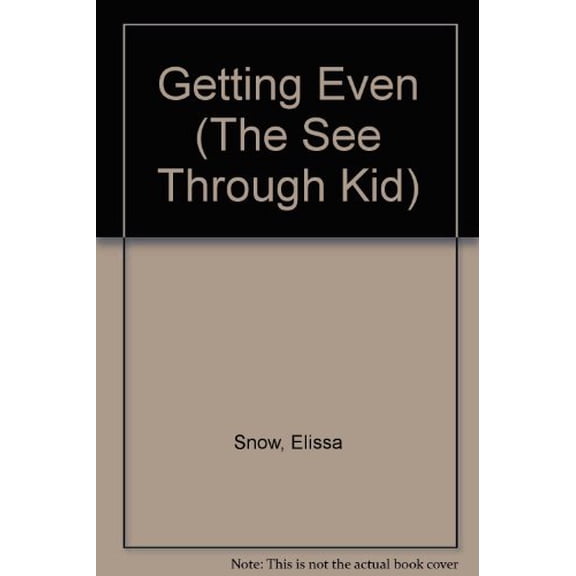 Pre-Owned Getting Even (The See Through Kid) Paperback