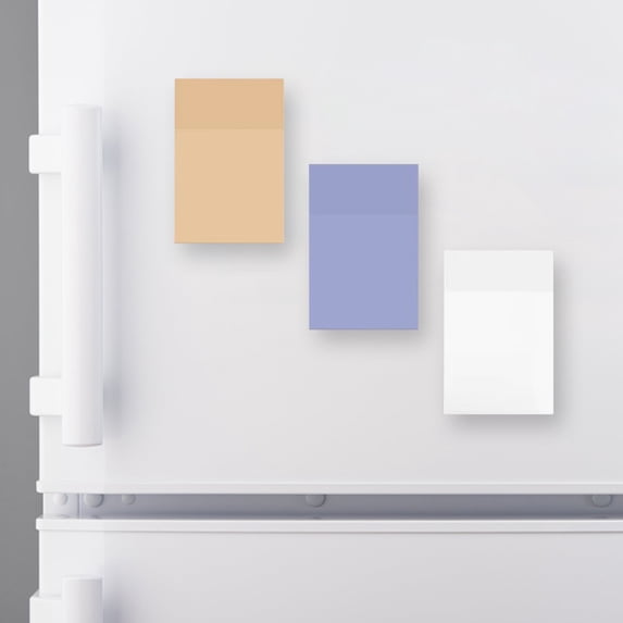 See Through Sticky Notes 2x3 Inch Translucent, Transparent Self Adhesive Notepad, 50 Sheets (White)
