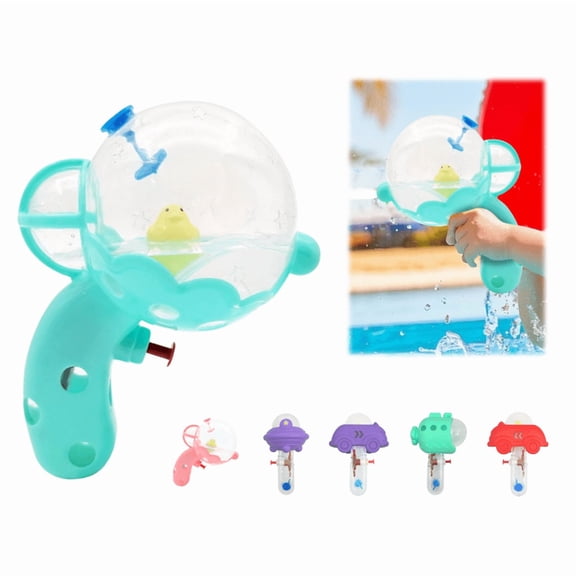 See-Through Water Gun with Floating Duck Inside, Cute Squirt Gun for Summer Pool Beach, Adorable Water Blaster for Backyard