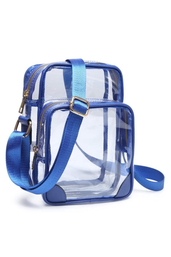 See Thru Multi Compartment Crossbody Bag