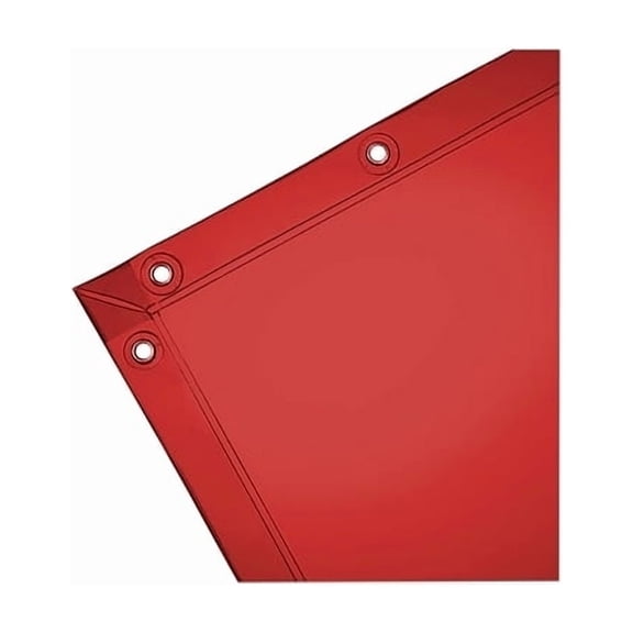 Wilson Industries See-Thru Welding Curtains, 6 ft X 8 ft, Vinyl, Spectra Orange