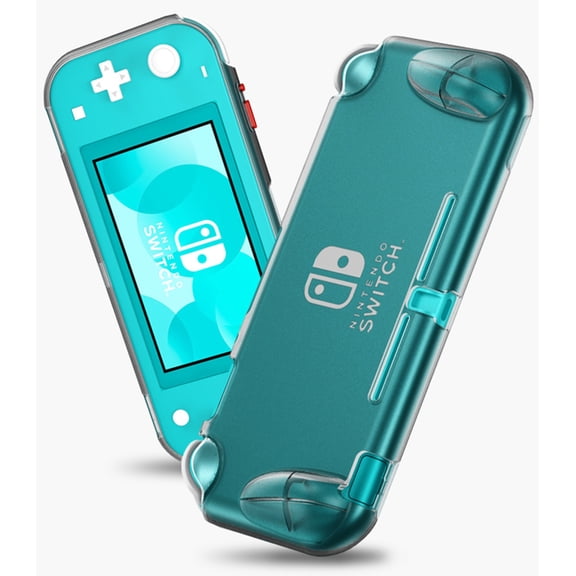 See-Thru Smoke Flexible TPU Rubber Case Protective Cover Grip Skin Compatible with Nintendo Switch Lite Console