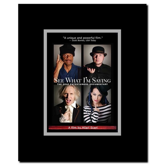 See What I'm Saying: The Deaf Entertainers Documentary Framed Movie Poster