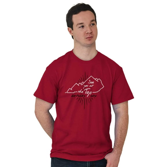 See You At The Top Kentucky Mountains Men's Graphic T Shirt Tees Brisco Brands S