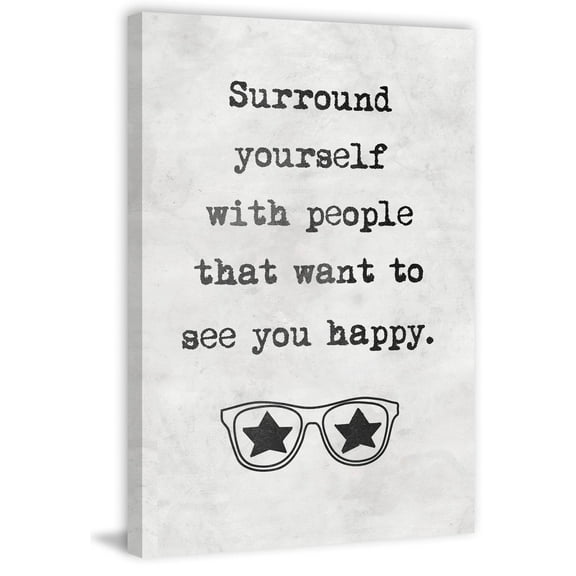 See You Happy Painting Print on Wrapped Canvas