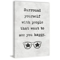 See You Happy Painting Print on Wrapped Canvas