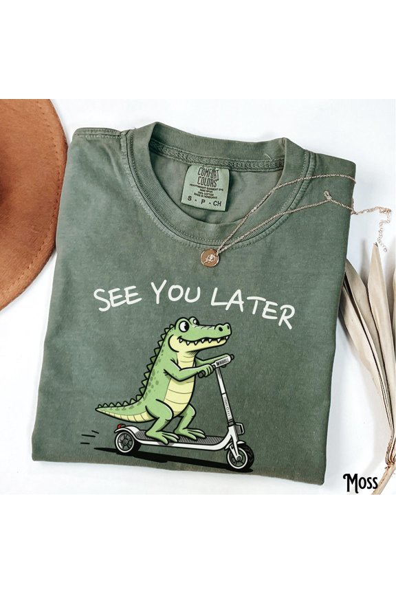 See You Later Alligator Funny Later Gator Scooter Retirement Goodbye End of School Graduat