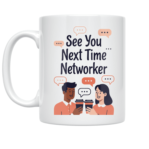 See You Next Time Networker - Networking Enthusiast - 11 oz Ceramic Coffee Mug