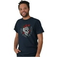 thumbnail image 1 of See You in Hell Skull Roses Tattoo Men's Graphic T Shirt Tees Brisco Brands S, 1 of 4