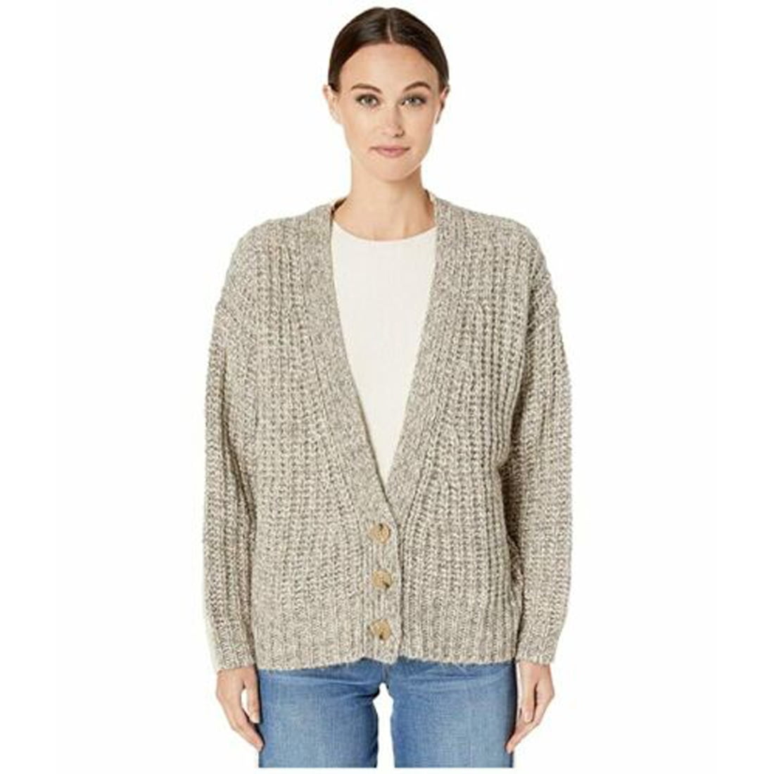 See by Chloe Heavy Knit Button-Up Cardigan Sunny Beige LG