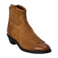 thumbnail image 1 of See by Chloe Suede & Leather Bootie, 39, Brown, 1 of 5