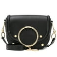 thumbnail image 1 of See by Chloe Women's Black Leather Mara Crossbody Shoulder Handbag, 1 of 3