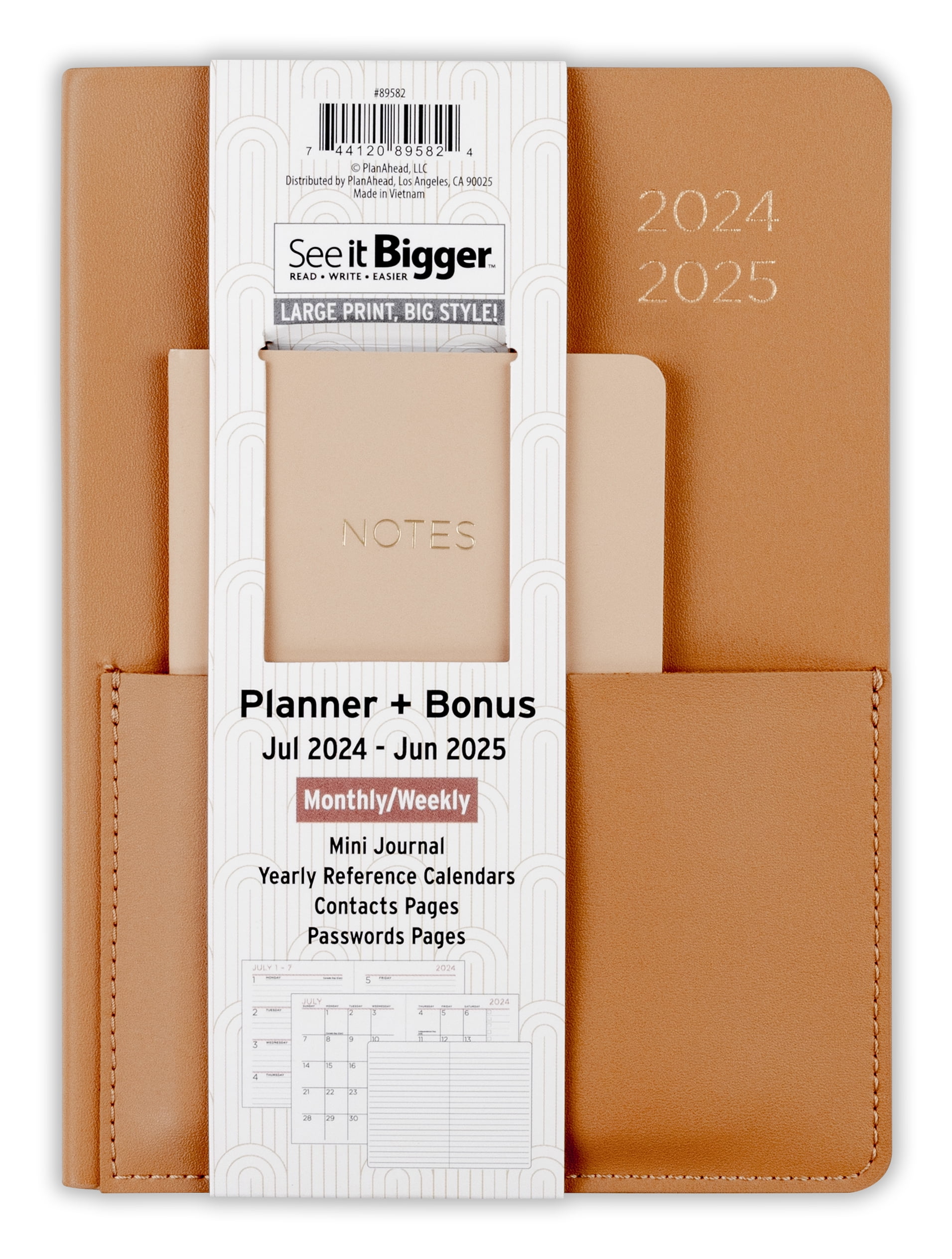 See it Bigger Academic July 2024June 2025 Weekly Student Planner w