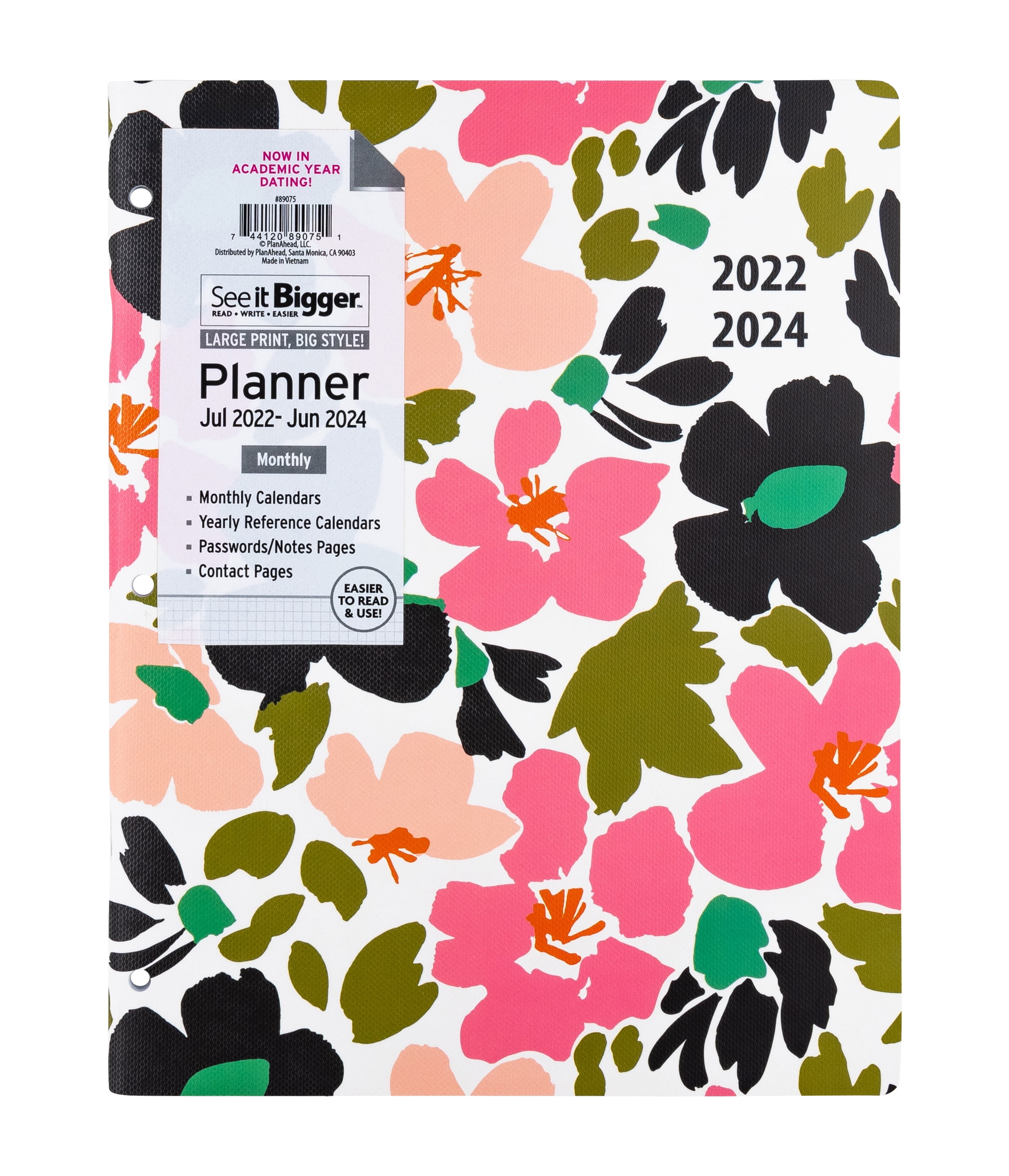 See it bigger monthly planner 24 months july 2022 june 2024 8 5 x