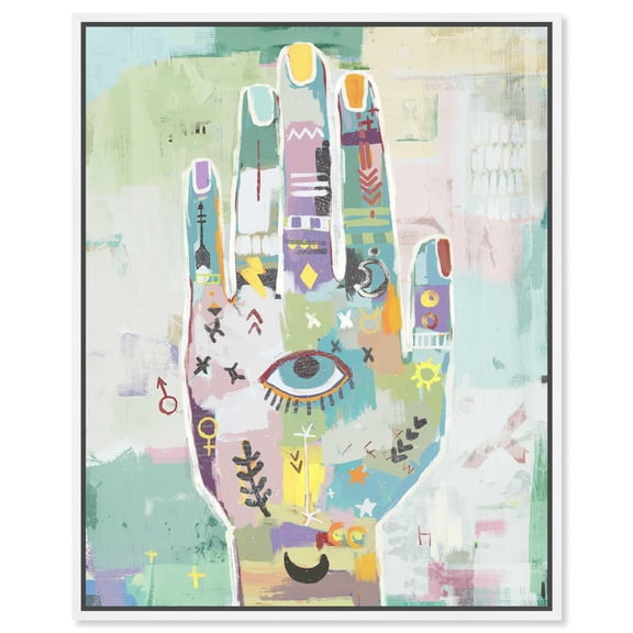 See no Evil Canvas Print Living Room Wall Art by Notoriart, White Frame, 16 x 20