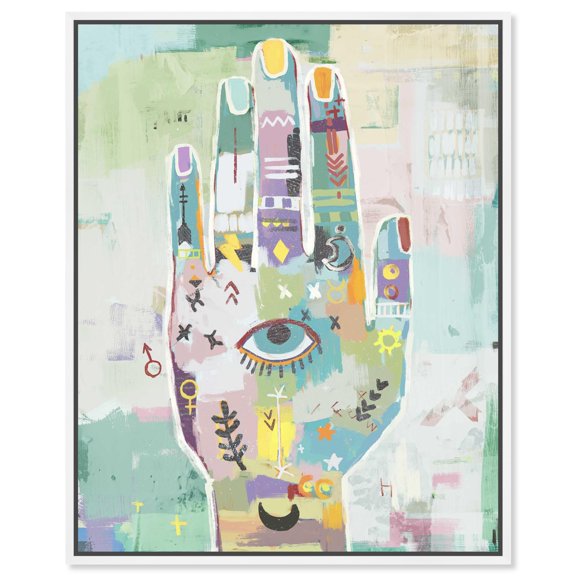 See no Evil Canvas Print Living Room Wall Art by Notoriart, White Frame, 30 x 36