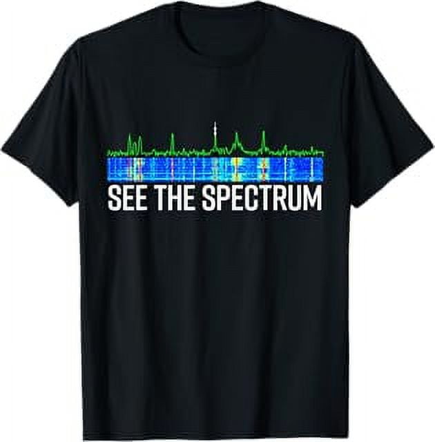 See the Spectrum Analyzer Waterfall Display Funny HAM Radio TShirt